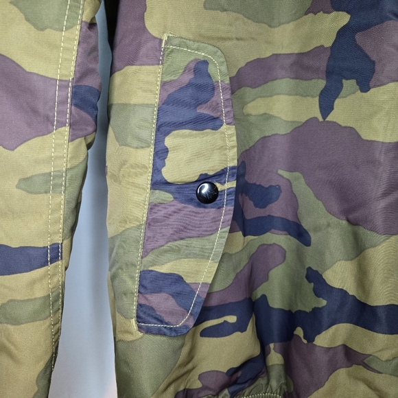 Vans Off The Wall Kilroy Hooded MTE Bomber Camo Jacket Mens size L - Picture 4 of 13